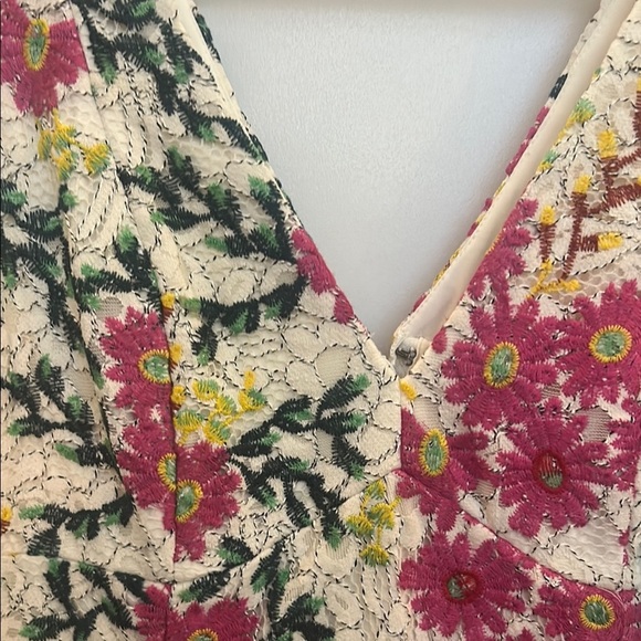 🆕Anthropologie Moulinette Soeurs Pink and Blue Pleated Sheath Midi Dress - Picture 4 of 5